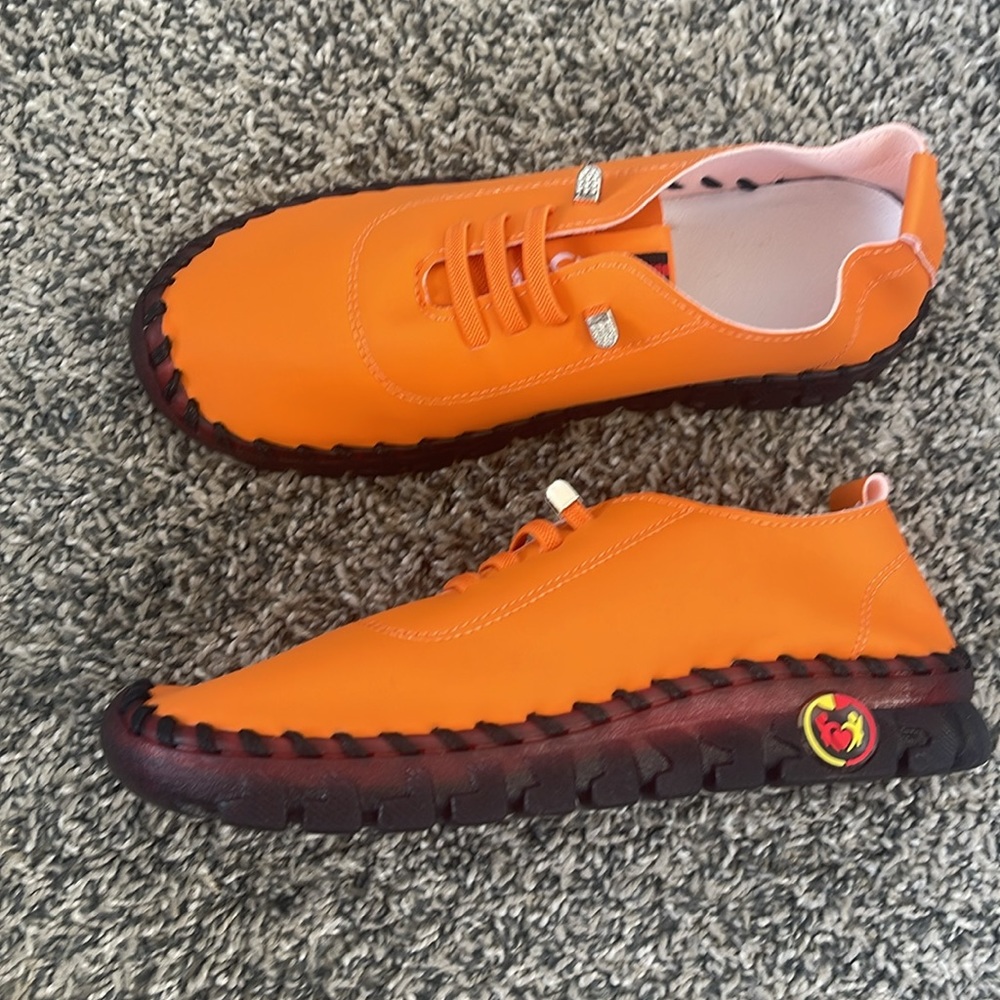 COPY - NEW unisex orange sneakers size 5.5 USA / 36 Euro